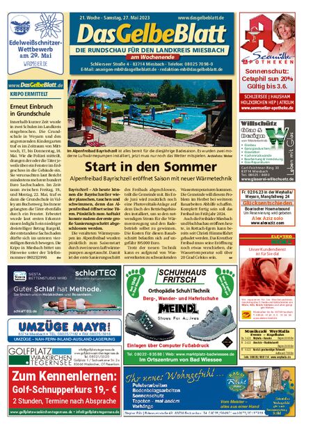 Rundschau Miesbach Wochenende vom 27.05.2023