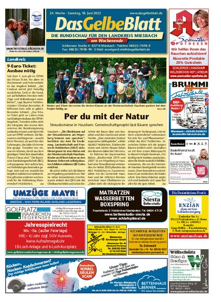 Rundschau Miesbach Wochenende vom 18.06.2022